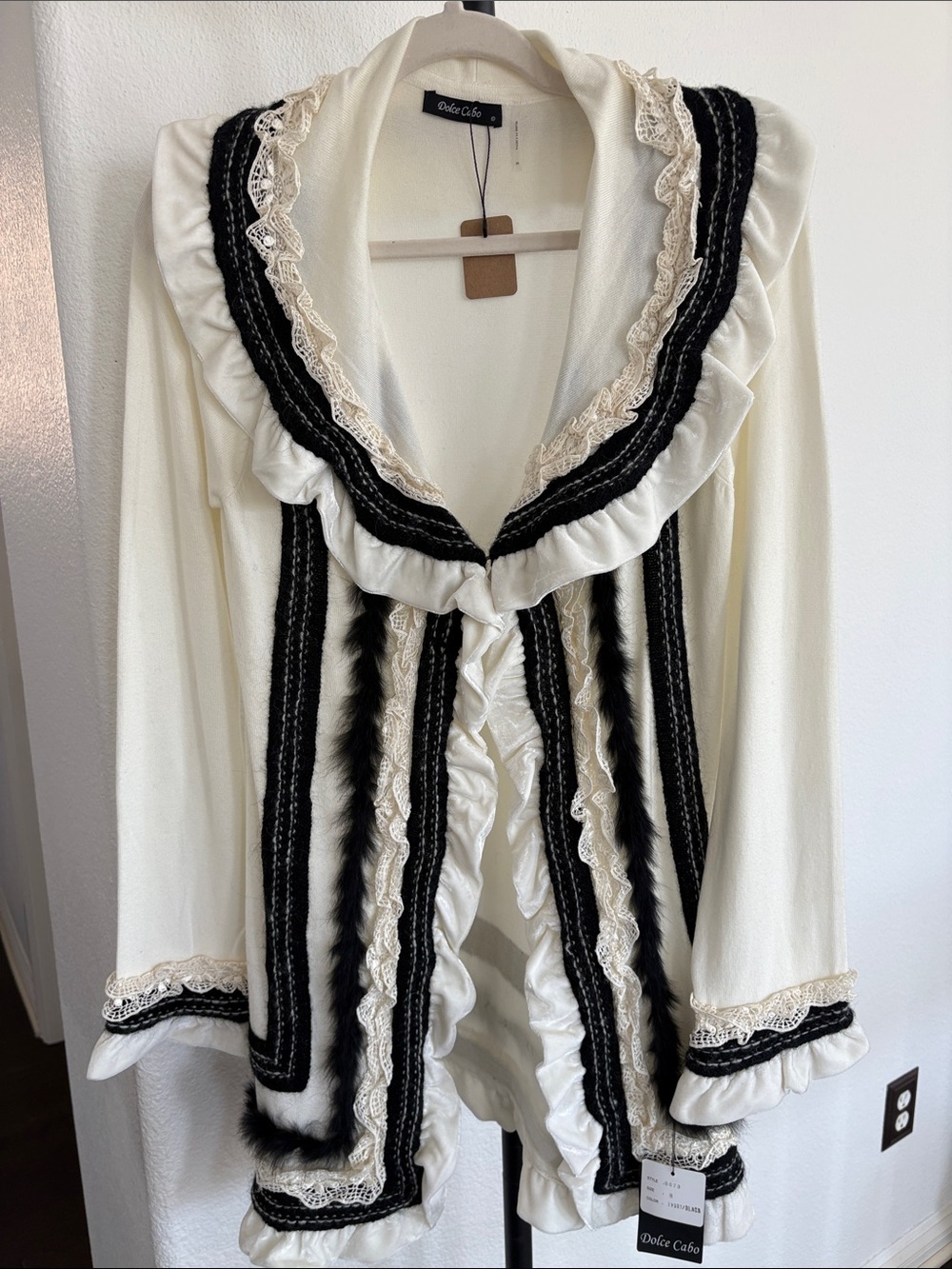 Dolce Cabo Sweater Jacket Size M NWT